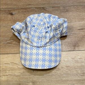 BAGGU Purple Pixel Gingham Baseball Cap